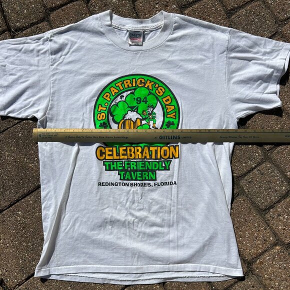 Vintage 94 St. Patrick's Day Shirt The Friendly Tavern Sz XL - Picture 4 of 7